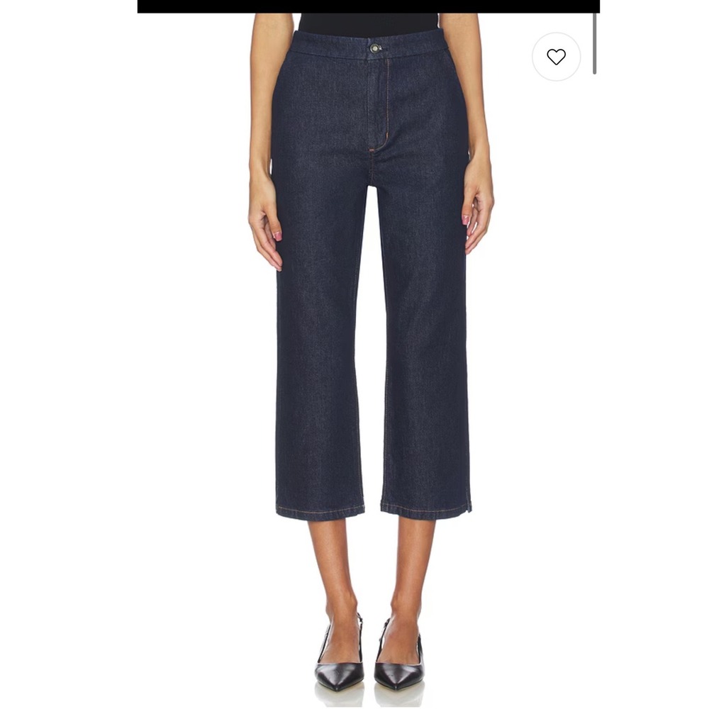 Favorite Daughter The Jade Capri Denim Trouser Size 29 minimalist luxury jeans